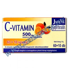 JutaVit C-vitamin naracs ízű rágótabletta 500mg, 60+10 db