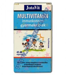 Multivitamin rágótabletta gyerekeknek 45 db, JutaVit