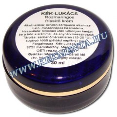 Rozmaringos frissítő krém, Kék-Lukács, 30 ml