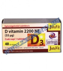 D vitamin (2200 NE) 40 db, JutaVit